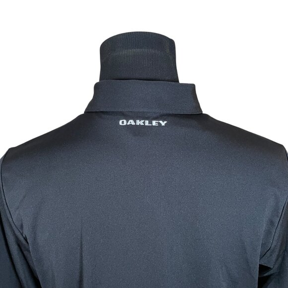 Oakley Men's Black Short Sleeve Polo Shirt Large International Comfort Products - Picture 7 of 9